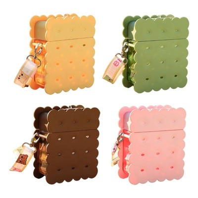 Biscuit Water Bottle with Straw Novelty Water Bottle Cookie Leak-proof Water Cup