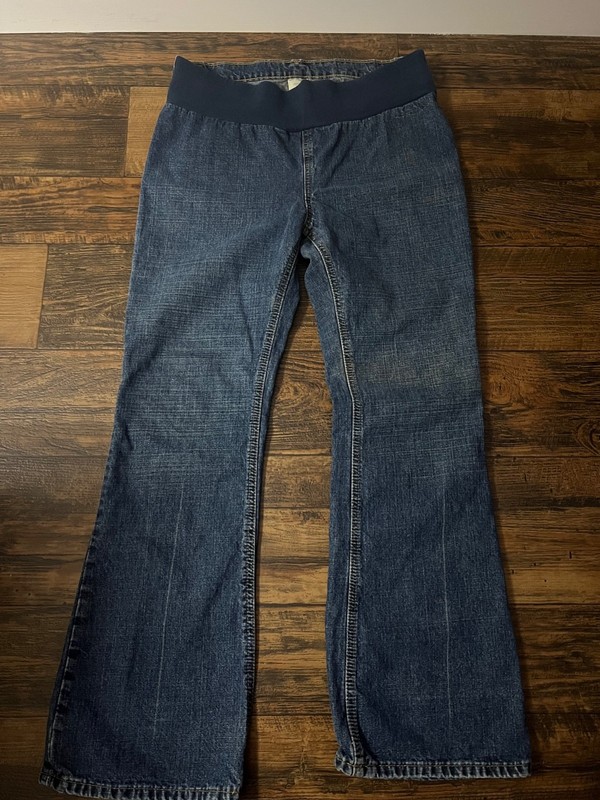 Motherhood maternity underbelly jeans size small bootleg