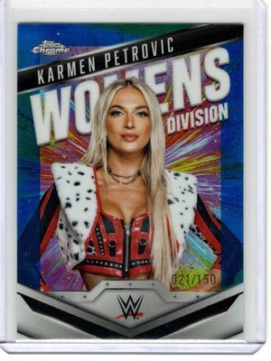 2025 Topps Chrome Karmen Petrovic #WD-KAR Womens Division Blue Refractor /150