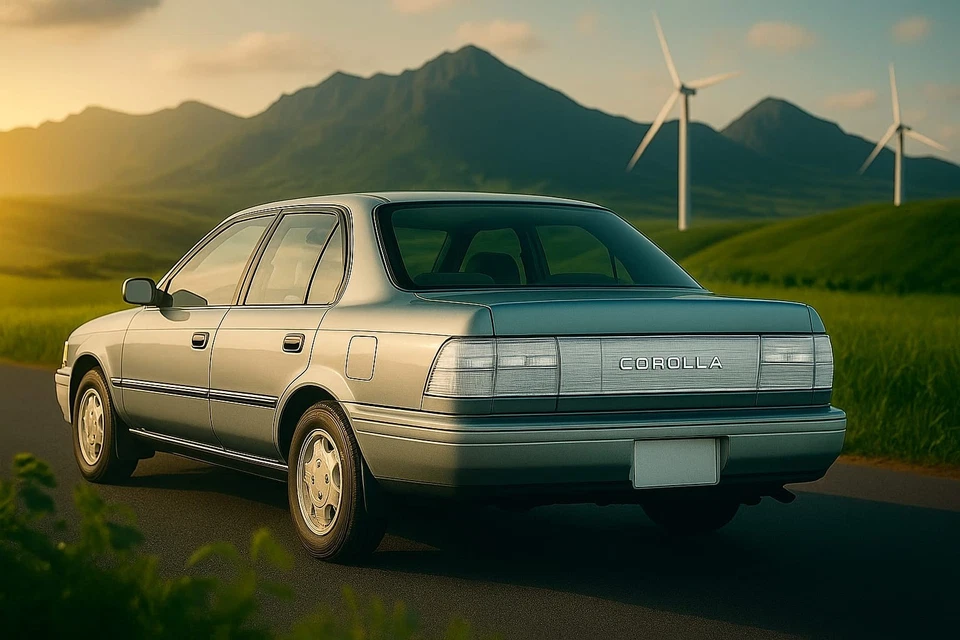 JUEGO DE LUCES TRASERAS ALBINO TOYOTA COROLLA AE100 AE101 con reflector NUEVO POSVENTA Foto 2 de 4
