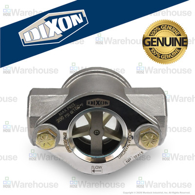 Dixon 2'' NPT Sight Flow Indicator DB14SS1DN-020NP Compare to 1471D-0205C
