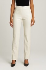 Genuine Leather Y2K Vintage Paris France Relaxed High Waist Pants 42 US 6 EUC