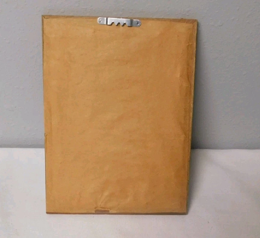 Niña Bessie Pease Gutmann vintage enmarcada "Enemigos amistosos" con gatito y cachorro 8x6 Foto 4 de 4