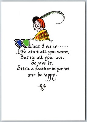 Nora Paterson Scottish Cartoon Postcard - ''Stick a Feather in Yer 'At''