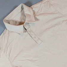 BYLT Premium Basics Lux Men's Short Sleeve Polo Shirt Light Tan Size M