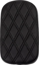 Drag Specialties - 4700B - Rear Solo Seat - Wide - Double Diamond - Black Stitch