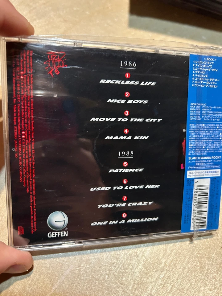 GUNS N' ROSES G N' R LIES CD Japan edition uicy-2102 universal OBI - Imagem 3 de 3