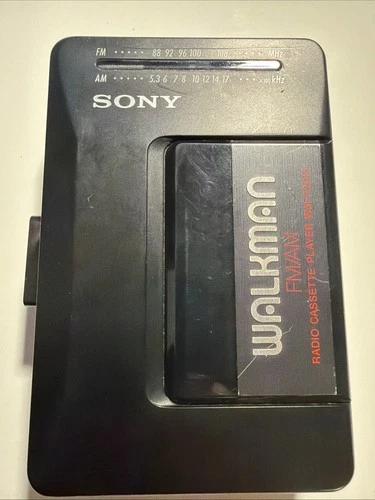 Vintage Sony Walkman WM-F2015 FM/AM Radio Cassette Player New Belts Works