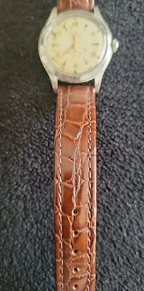 Reloj de cuerda automático Wakmann - Correa y corona nuevas - ¡Funciona muy bien! Incabloc 17 J Foto 2 de 4