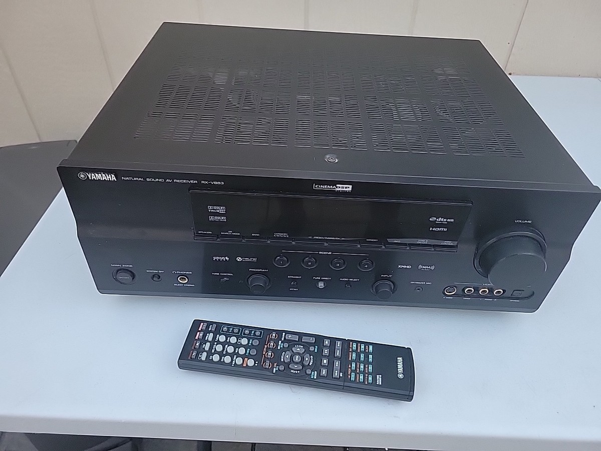 Yamaha RX-V663 400W HDMI Audio/Video Natural Sound AV Receiver w