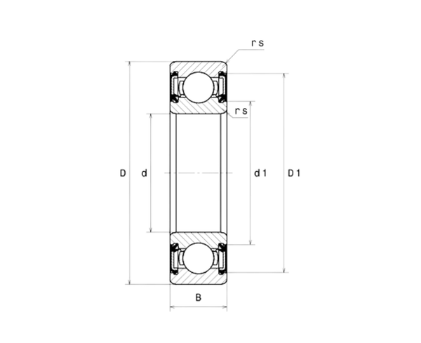 6000 2RS - Import | 10X26X8 Mm | 60.. Rillenkugellager-image