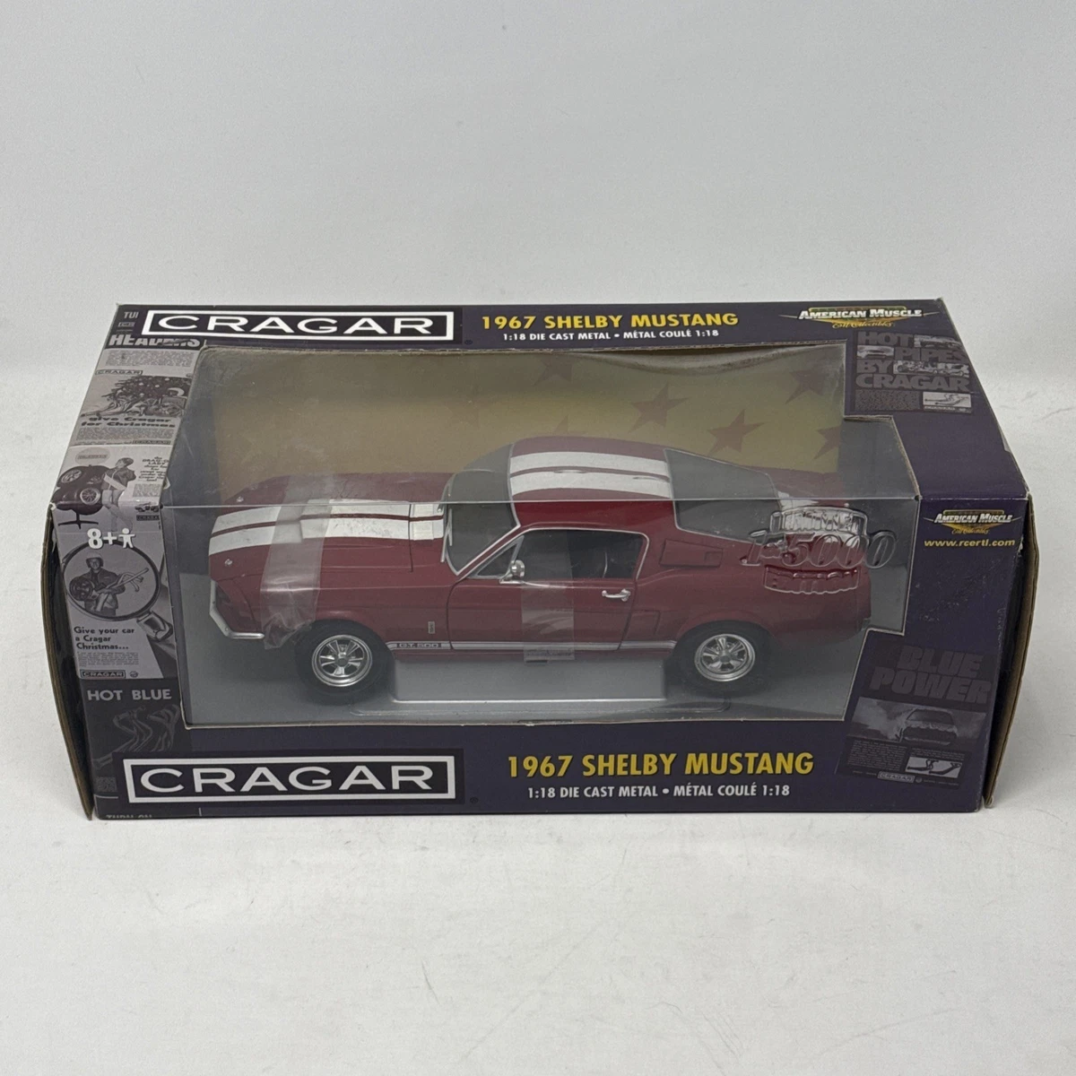 AX367 ERTL AMERICAN Muscle 1/18 Shelby Cobra 427 S/C Cabriolet Ref 7369 Rouge EUR 47,99 - FR
