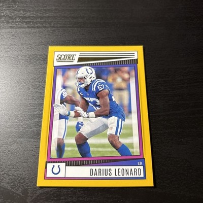 2022 Darius Leonard #14 Panini Score Gold Indianapolis Colts