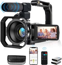 4K Video Camera, Camcorder 48MP Ultra HD Wifi Vlogging Camera for Youtube 18X Zo
