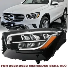 For 2020-2022 Mercedes-Benz GLC300 GLC-Class Left LED Headlight without adaptive