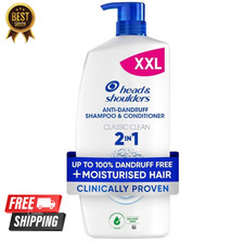 Head & Shoulders Classic Clean 2in1 Anti Dandruff Shampoo 1000ml next day delive