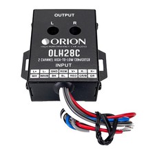 Orion OLH28C 2-Channel High-to-Low Converter   Speaker Wire to RCA Line Output,