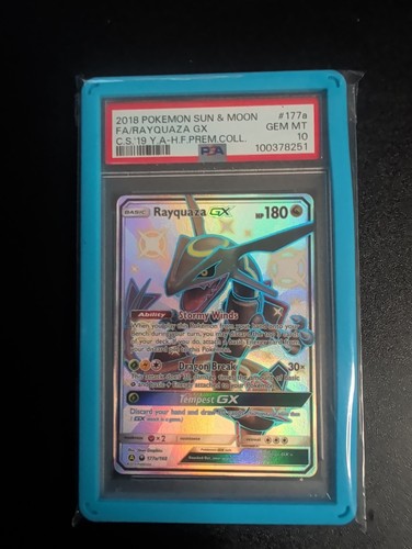 Rayquaza-GX graded PSA 10 for sale on eBay