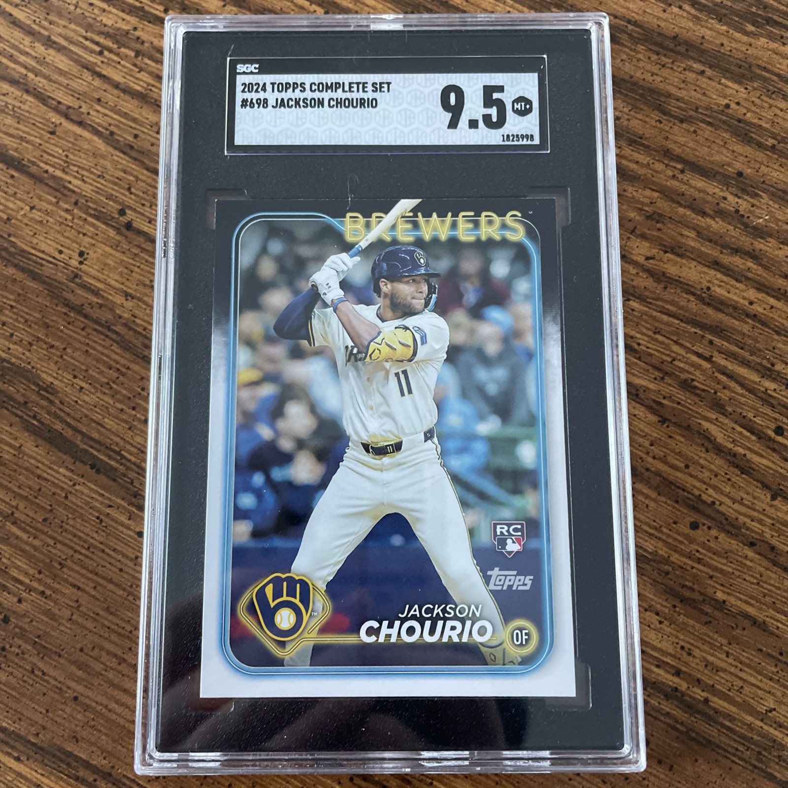2024 Topps  Jackson Chourio #698 SGC 9.5