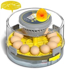 Incubators for 12 Hatching Eggs W/ Automatic Egg Turner Temperature Control