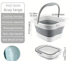 Collapsible Foot Bath Basin for Soaking Feet,Foot Soak Tub,Plastic Foot Bucket