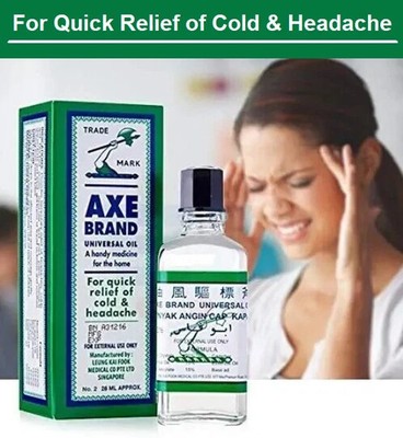 Axe Brand Universal Oil | Quick Fast Relief Cold and Headache 3 | 5 | 10 | 56 ml