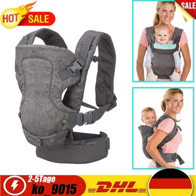 4 in 1 Babytrage Neugeborene | ab Geburt extra weich Bauchtrage Baby-Tragetasche