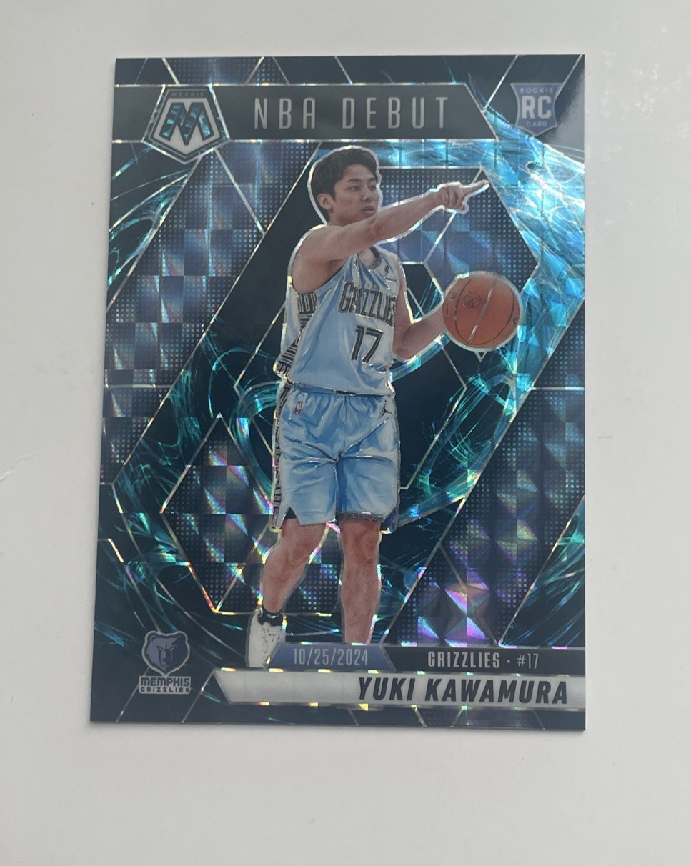 2024-25 Panini Mosaic - NBA Debut Yuki Kawamura #265 Genesis Mosaic Prizm (RC)