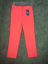 Vineyard Vines Boys Size 16 Breaker Performance Golf Pants Red Flat Front