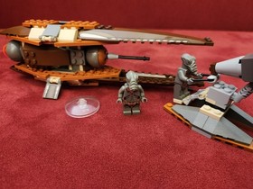 LEGO 4478 | Star Wars Geonosian Fighter 2 Figures 100% Complete Ship No Droids