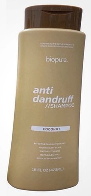 biopure Anti-Dandruff Shampoo Coconut Scent, Pyrithione Zinc 1%, 16 fl oz