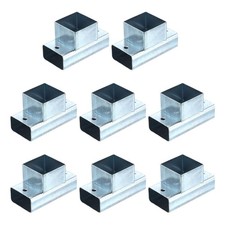 Kit Staffe per Gazebo a 3 Vie, Staffa a Forma di T per Legname da 1,61" x 0,83" (Confezione da 2)