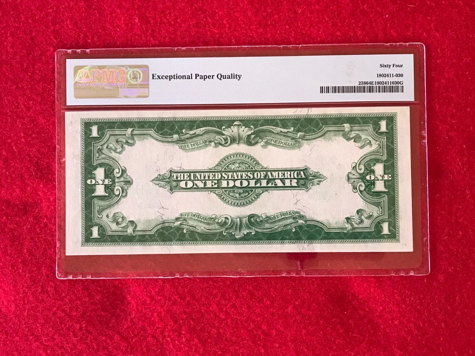 FR-238 1923 Series $1 Silver Certificate *PMG 64 EPQ Choice Uncirculated* - Image 3 of 4