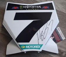 Aaron PLESSINGER #7 Signed KTM Front Number Plate  - Replica - JSA COA