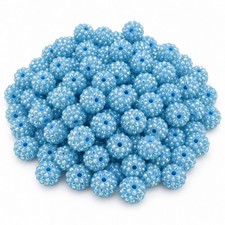 100 St&uuml;ck facetierte Acrylperle mit Fadloch facetiert f&uuml;r Bastler,