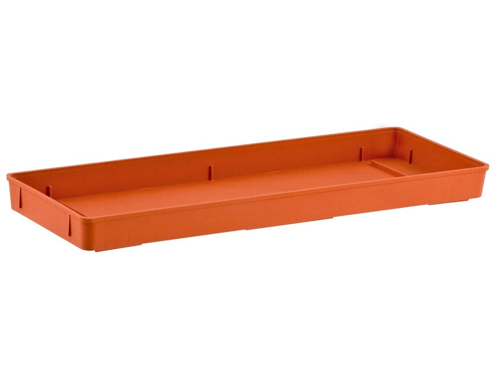 Saucer Without Letterbox Geraniums Cotto CM 60 1071 Brown Plast