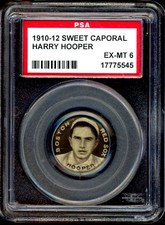 1910-12 Sweet Caporal Pins P2 Harry Hooper PSA 6