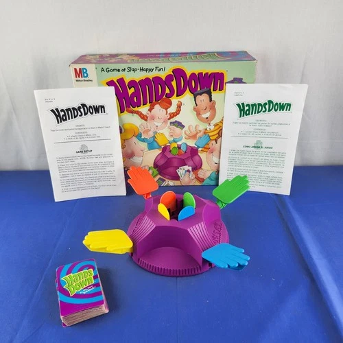 1999 Hands Down Family Board Game by Milton Bradley Hasbro Vintage COMPLETE