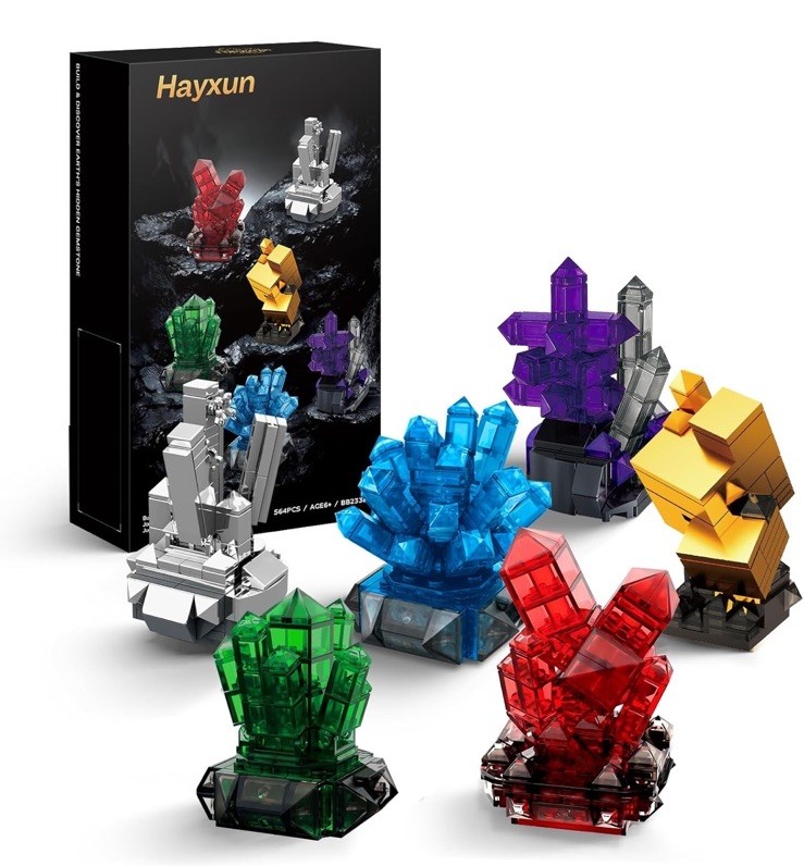Geology Rock Collection Building Set for Adults, 6 Different
