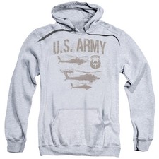Army Airborne Mens Hoodie Athletic Heather Officially Licensed