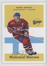 2000-01 Upper Deck Vintage National Heroes Saku Koivu #NH13 4qa