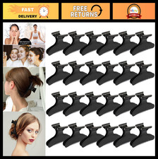 24 Pcs Black Butterfly Hair Clips - Pro Hair Claws for Styling, Sectioning  Col