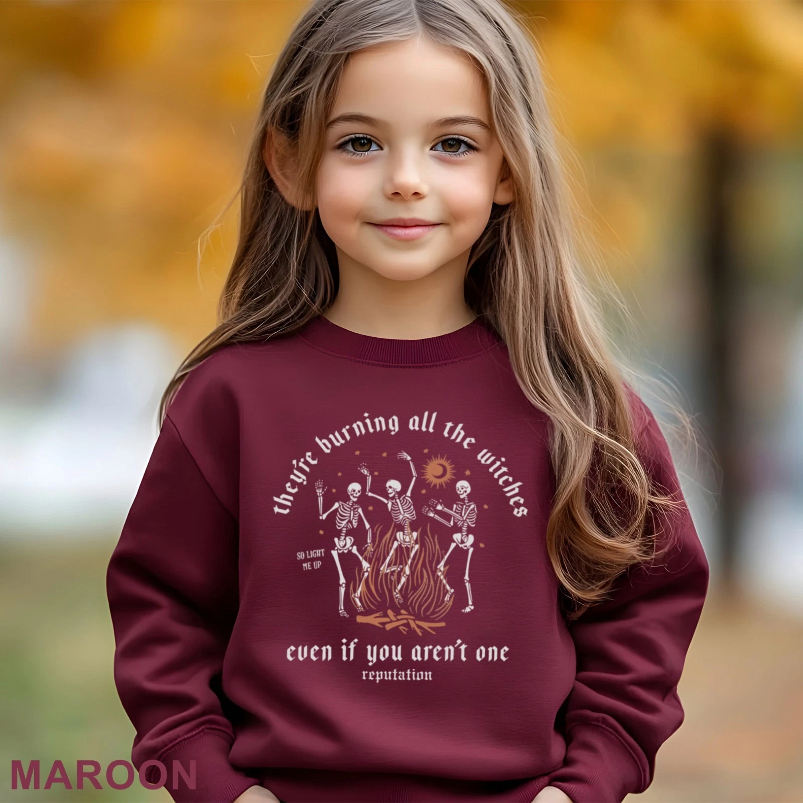 Halloween Skeleton Witches Sweatshirt