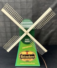 1970s Vintage Heineken Beer Electric Windmill Sign WORKS
