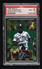 1995 Pinnacle Zenith Edition Rookie Roll Call Alex Rodriguez #1 PSA 8 0o48