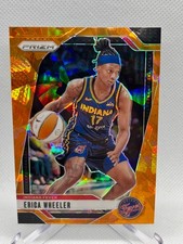 Erica Wheeler 2024 Panini Prizm WNBA Ice Orange Prizms #61 Indiana Fever