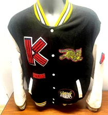 KENZO Men's Large Dragon Embroidered Varsity Jacket