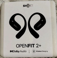 Shokz OpenFit 2 Plus Open-Ear True Wireless Bluetooth Earbuds With Case Cover.