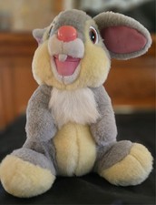 Vintage Disney Bambi Thumper 12" Plush 1992 NWOT RARE Hard Plastic Nose