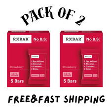 RXBAR Strawberry Protein Bars Gluten-Free Ready-to-Eat 10 Count New..